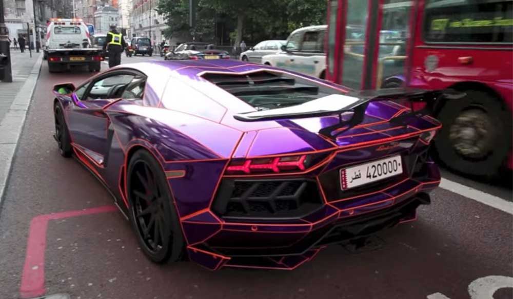 Lamborghini Aventador londra polisi tarafından yakalandı